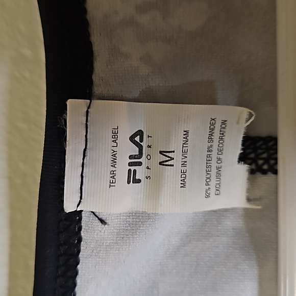 FILA Teal and Black Floral Athletic Tank Top - Picture 3 of 6